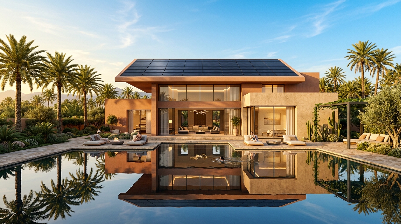 Villa de Luxe avec Panneaux Solaires Marrakech